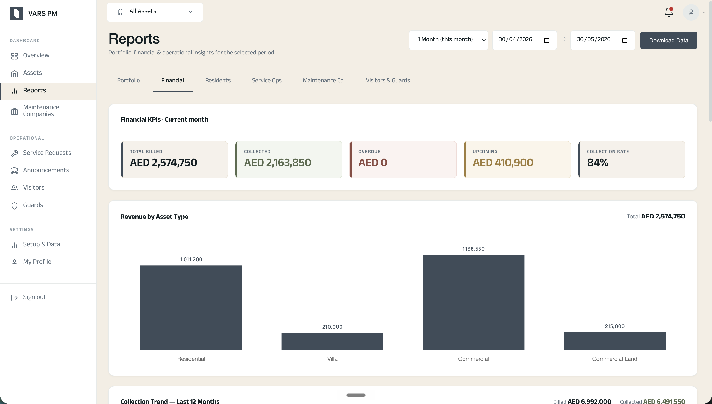 All in one - Built-in financial reports