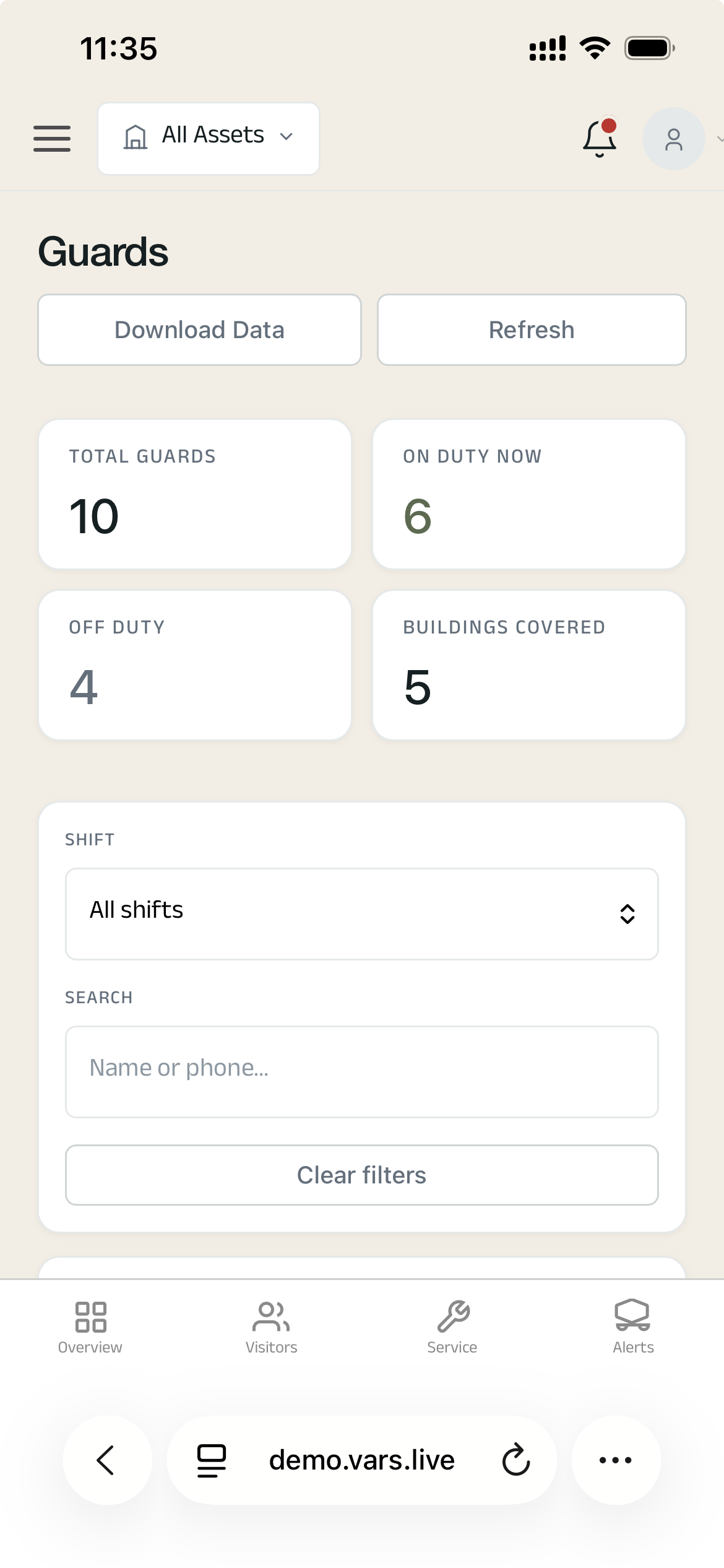 Operations - Guards (phone)