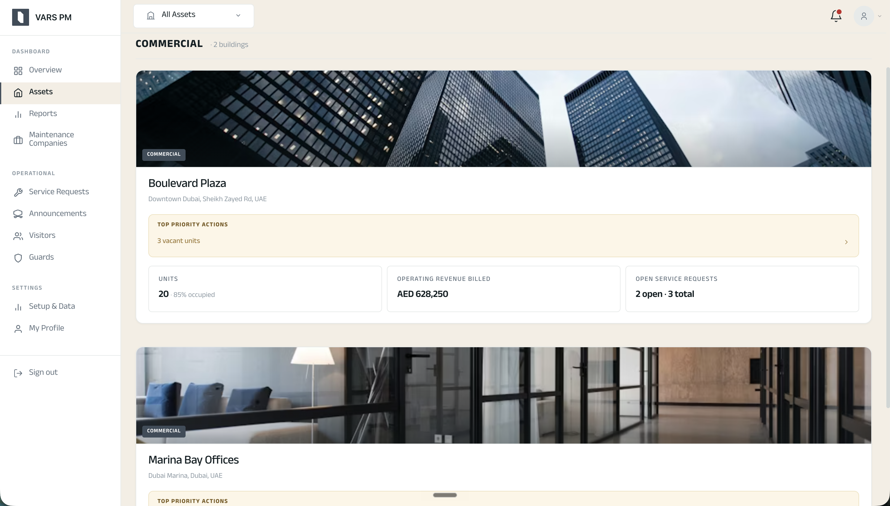 Portfolio - Commercial buildings